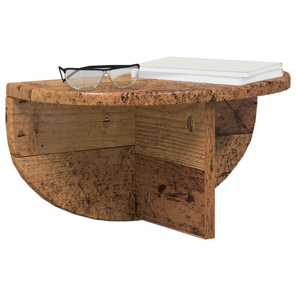 Wandregal 2er Set Altholz 38cm
