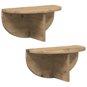 Wandregal 2er Set Artisan Eiche