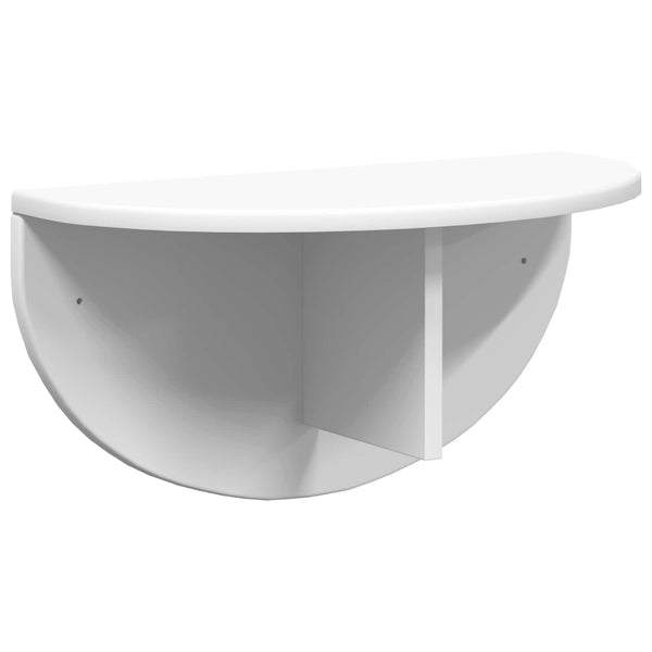 Wandregal 2er Set Weiß 48x24 cm