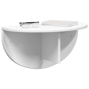 Wandregal 2er Set Weiß 48x24 cm