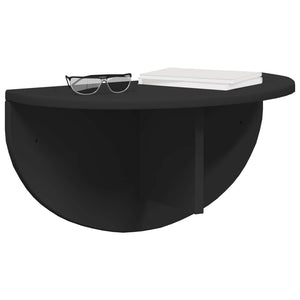 vidaXL Étagère murale suspendue noire 48 x 24 x 24 cm Bois d'ingénierie