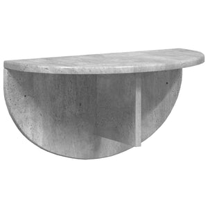 Wandregal 2er Set, Beton Grau, 48 cm