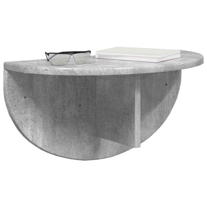 Wandregal 2er Set, Beton Grau, 48 cm