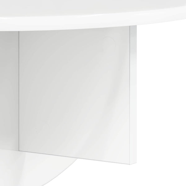 vidaXL Étagère murale 2 pcs Blanc brillant 48 x 24 x 24 cm Aggloméré