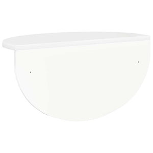 vidaXL Étagère murale 2 pcs Blanc brillant 48 x 24 x 24 cm Aggloméré