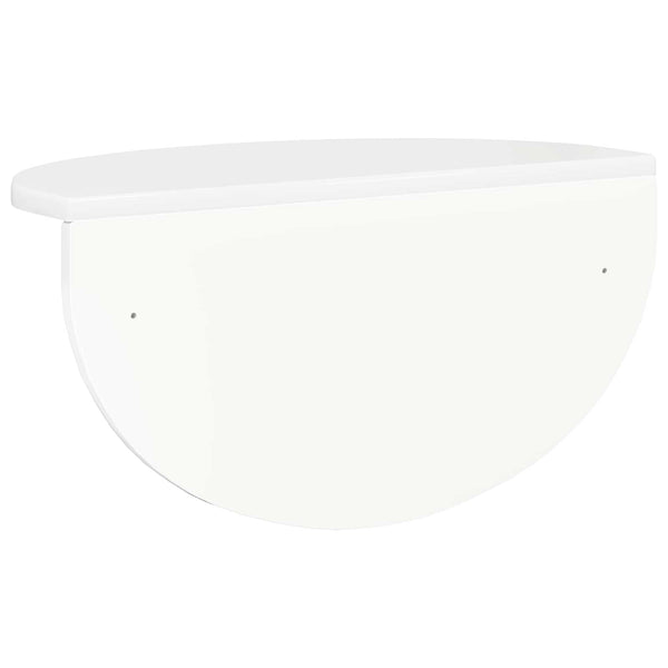 vidaXL Étagère murale 2 pcs Blanc brillant 48 x 24 x 24 cm Aggloméré