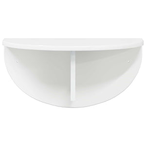 vidaXL Étagère murale 2 pcs Blanc brillant 48 x 24 x 24 cm Aggloméré