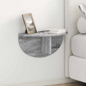Wandregal Grau Sonoma 48x24x24 cm