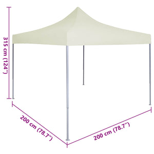 Party Zelt Creme 200x200 cm