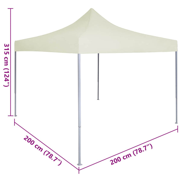 Party Zelt Creme 200x200 cm