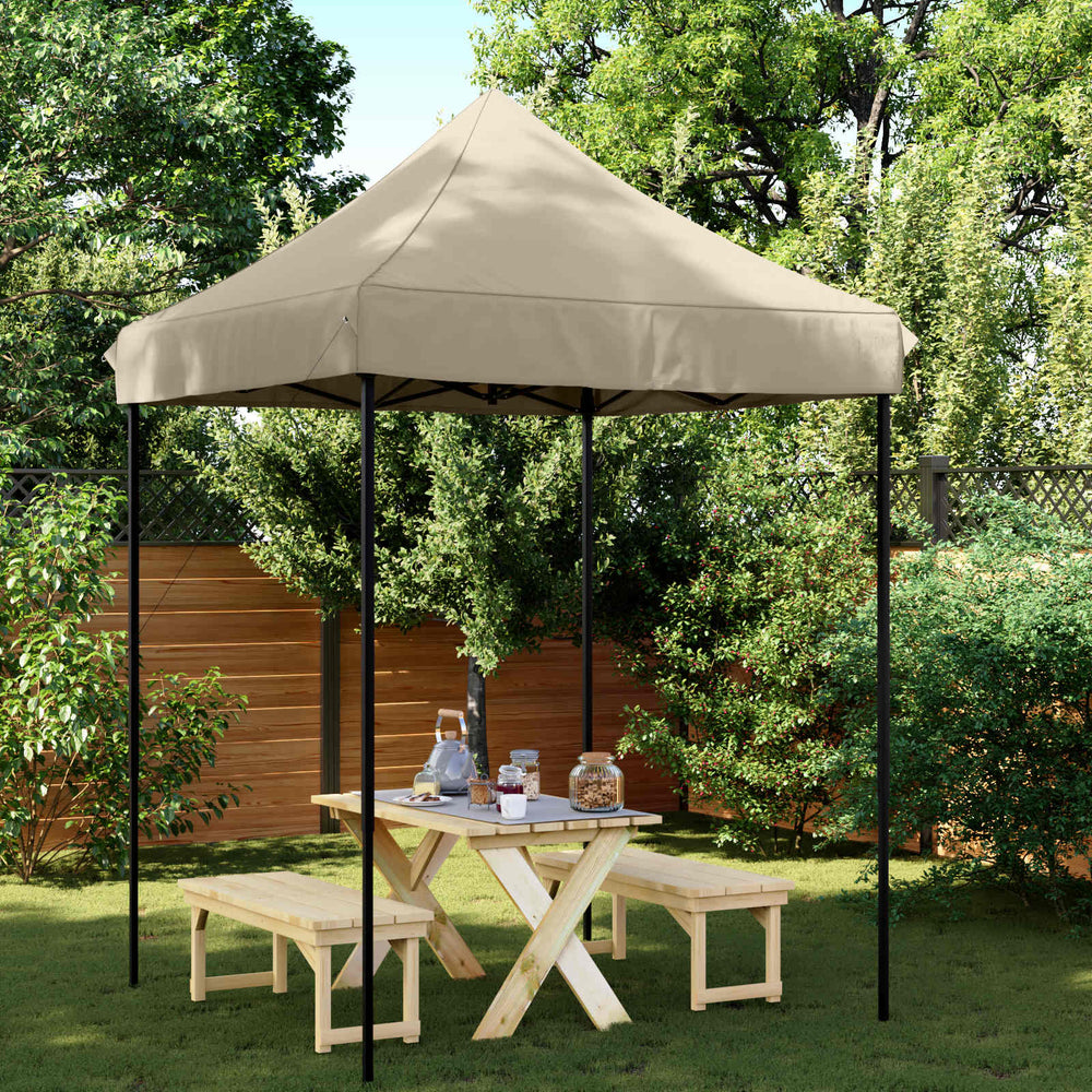 Partyzelt Taupe 200x200 cm Oxford-Gewebe