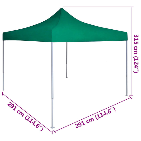 Grünes Partyzelt 291x291 cm Oxford-Gewebe
