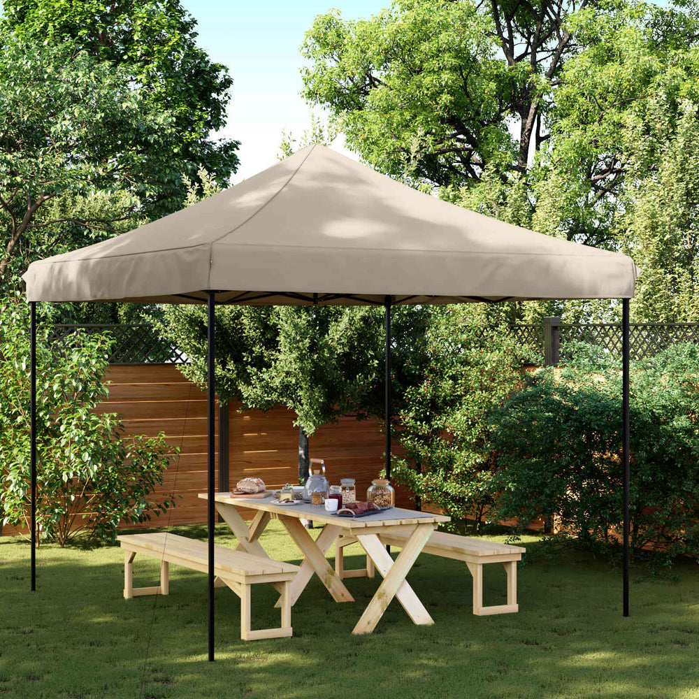 Party Zelt Taupe Oxford-Stoff 292x292 cm