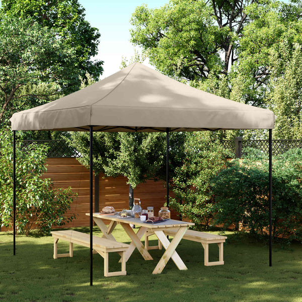 Party Zelt Taupe Oxford-Stoff 292x292 cm