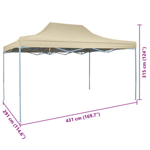 Party Zelt Creme Oxford-Stoff