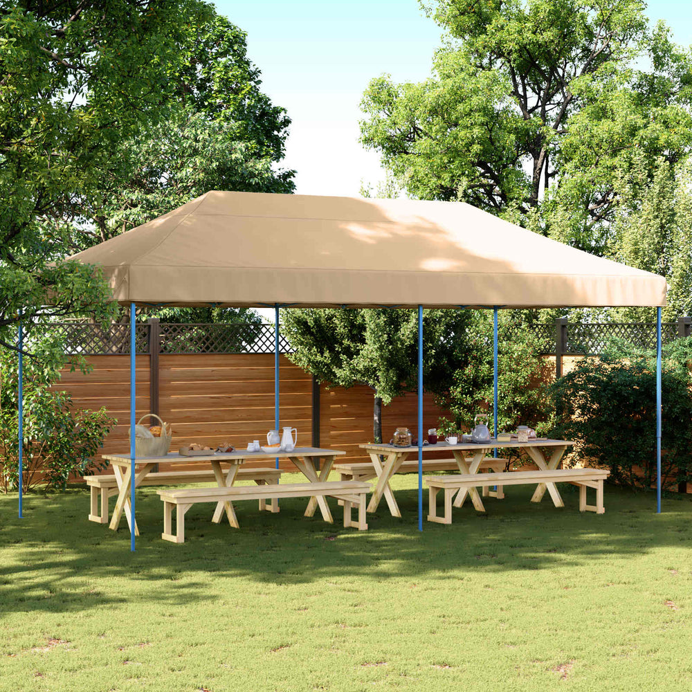Beiges Partyzelt 292x580 cm