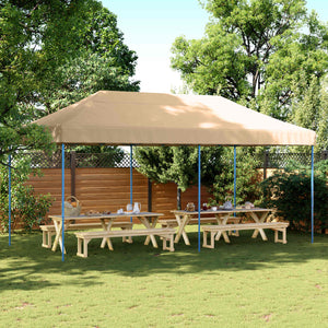 Beiges Partyzelt 292x580 cm