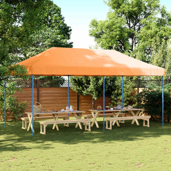 vidaXL Tente de réception orange 292 x 580 x 315 cm tissu Oxford