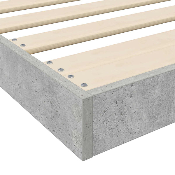 Bodenbettrahmen Beton Grau 75x190 cm