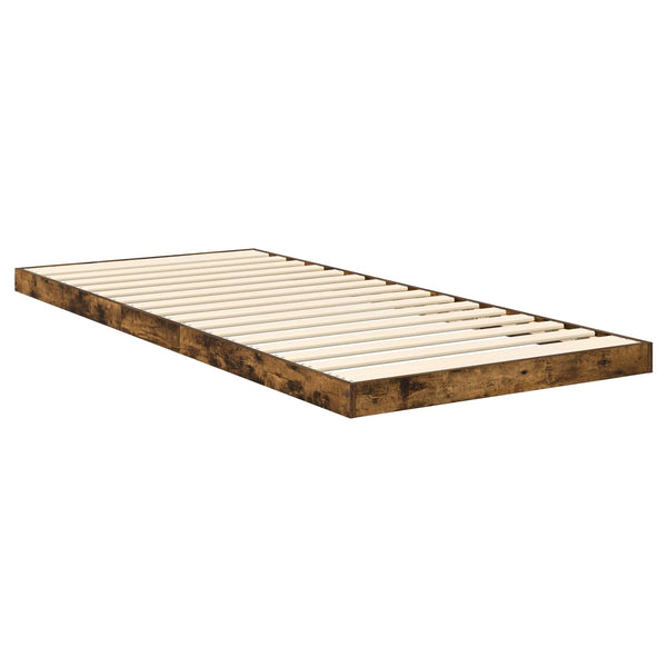Bodenbettrahmen Geräucherte Eiche 75x190 cm