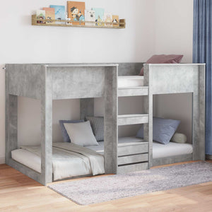 Bodenbettrahmen 80x200 cm Beton Grau