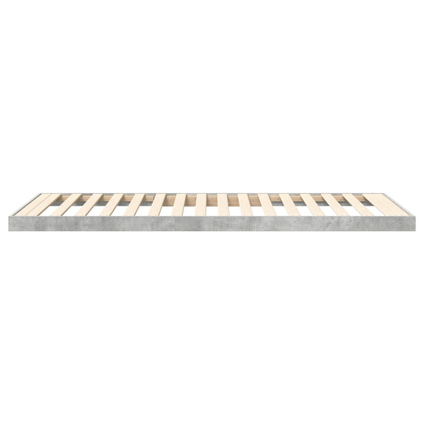 Bodenbettrahmen 80x200 cm Beton Grau