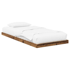 Bodenbettrahmen 80x200 Altholz-Optik