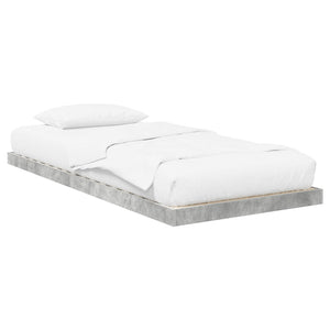 Bodenbettrahmen 90x200 cm Beton Grau