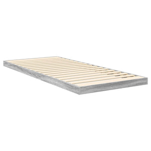 Bodenbettrahmen 90x200 cm Grau Sonoma