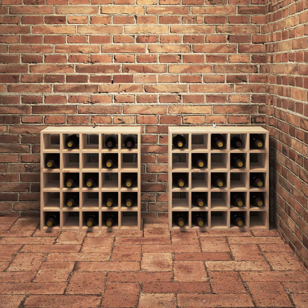 Weinregal aus Kiefernholz, 2er Set