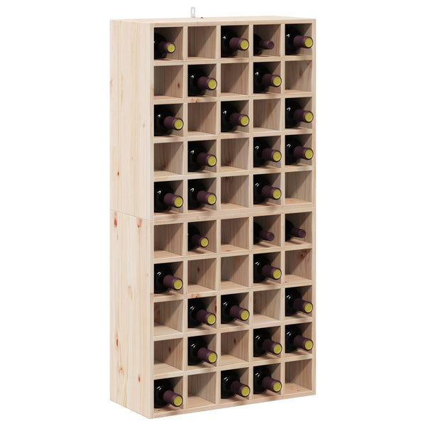 Weinregal aus Kiefernholz, 2er Set