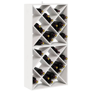 Weinregal Weiß Kiefernholz 2er Set
