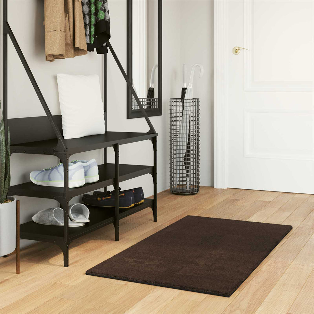 Waschbarer Teppich HUARTE Braun