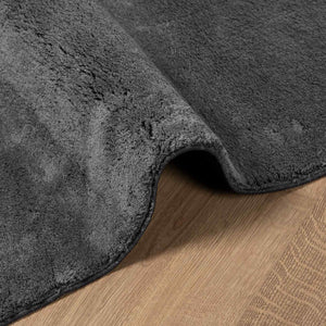 Weicher, waschbarer Teppich Anthrazit