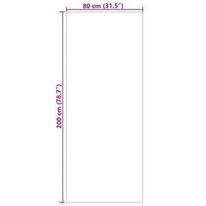 Cremefarbener Teppich 200x80 cm