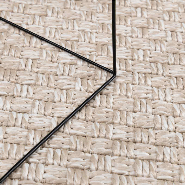Creme Teppich 170x120 cm Rechteckig