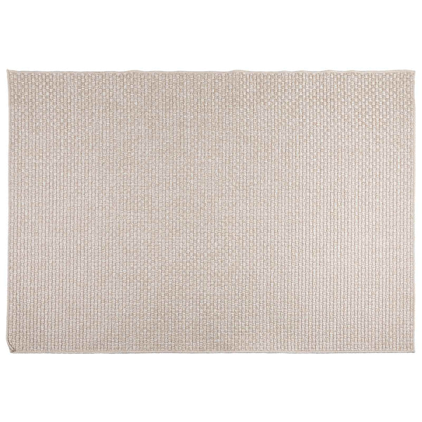 Creme Teppich 200x140 cm Rechteckig