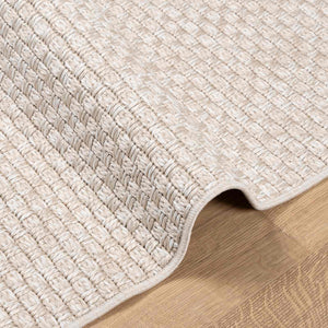 Rechteckiger Teppich Creme 340x240 cm