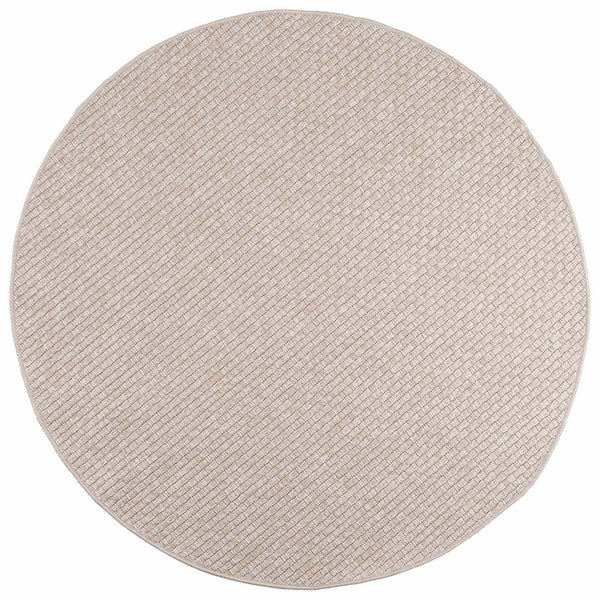 Runder Teppich Creme Ø 160 cm