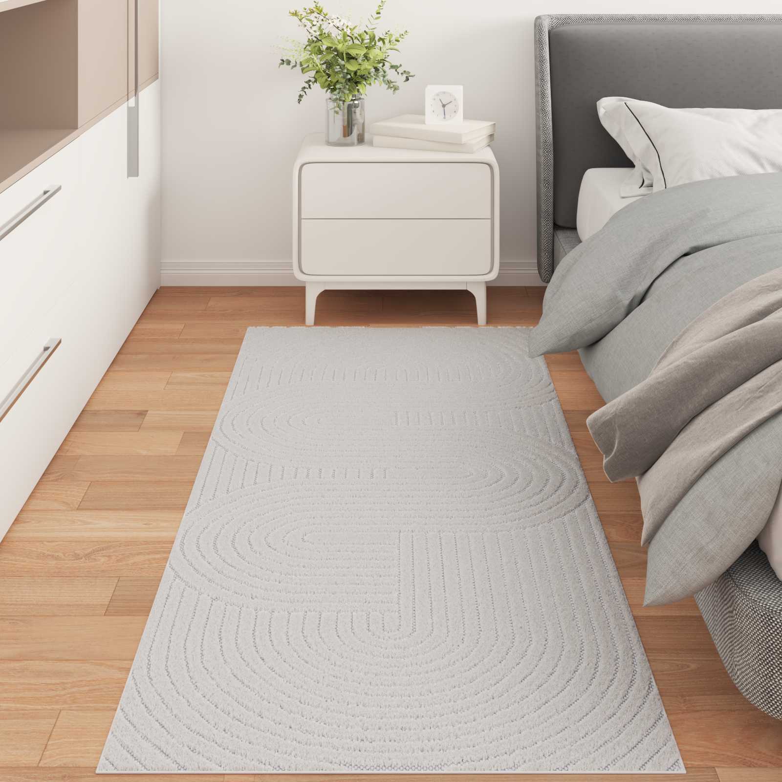 vidaXL Tapis PALMERAS Crème 200 x 80 cm Polyester