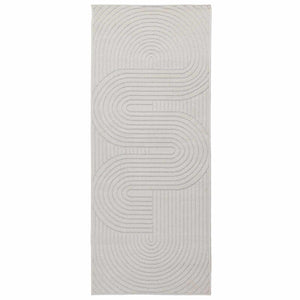 vidaXL Tapis PALMERAS Crème 200 x 80 cm Polyester