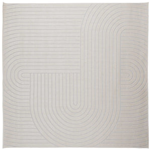 Cremefarbener Bereichsteppich 120x120cm