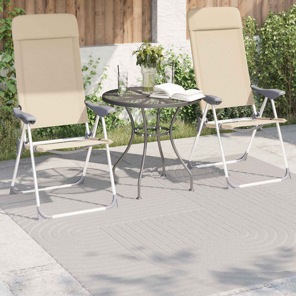 Creme Teppich PALMERAS 200x200 cm