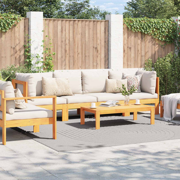 Creme Teppich PALMERAS 240x240 cm