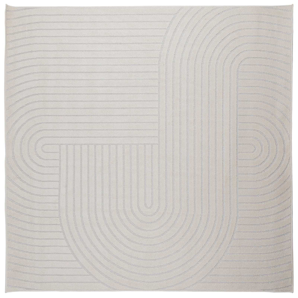 Creme Teppich PALMERAS 240x240 cm