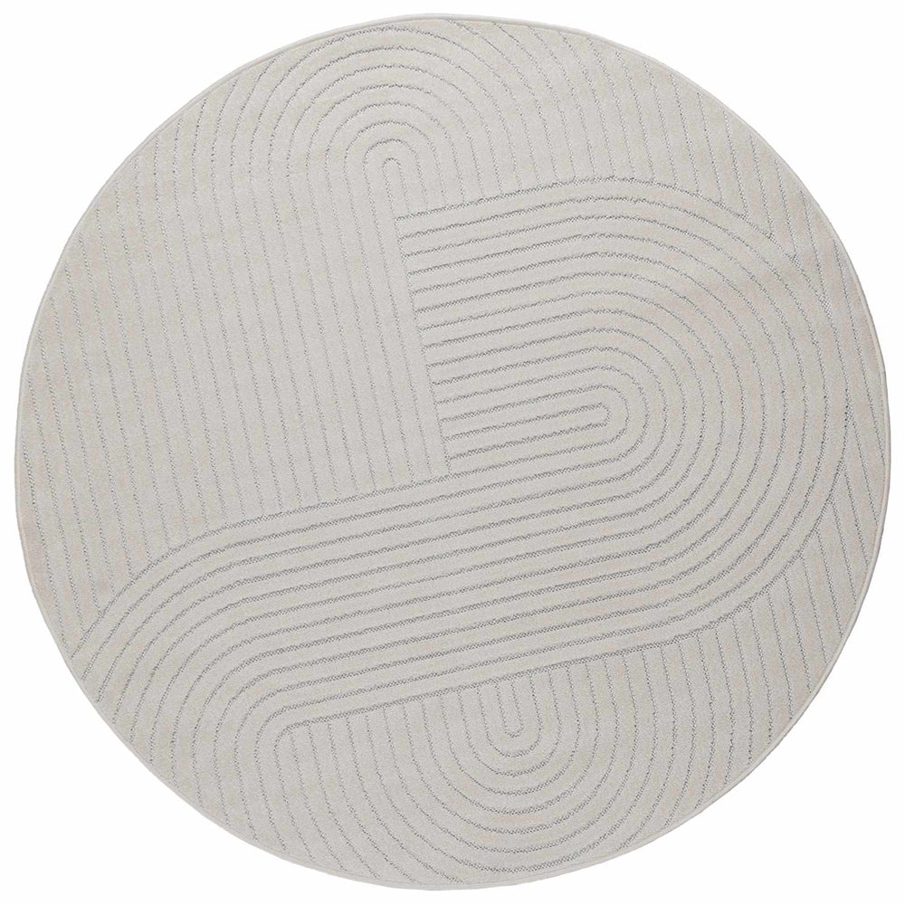 Runder Teppich Creme Ø 120 cm