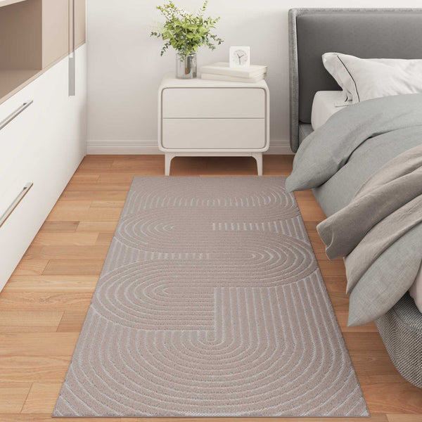Beige Teppich PALMERAS 150x80 cm