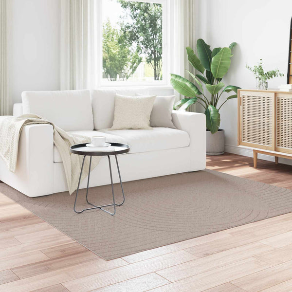 Beiger Teppich PALMERAS 120x120 cm