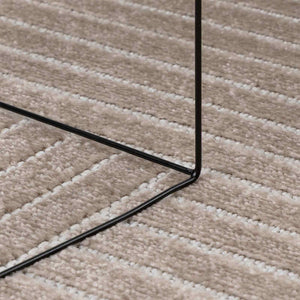 Beige Teppich PALMERAS 200x200 cm