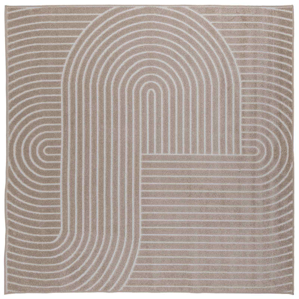 Beige Teppich PALMERAS 200x200 cm